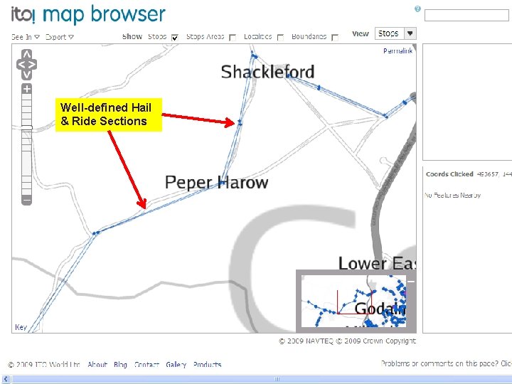 Well-defined Hail & Ride Sections 
