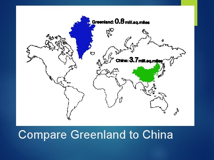 Compare Greenland to China 