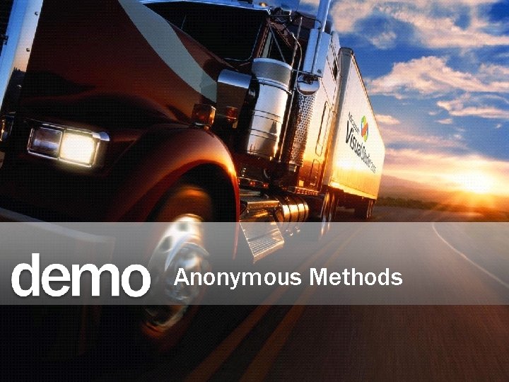 Anonymous Methods 
