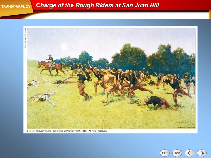 TRANSPARENCY Charge of the Rough Riders at San Juan Hill 