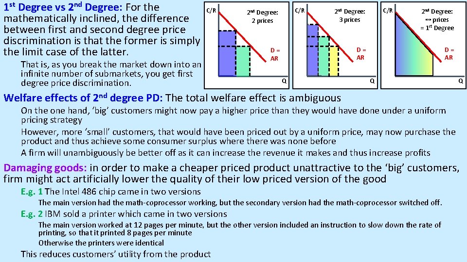 1 st Degree vs 2 nd Degree: For the mathematically inclined, the difference between