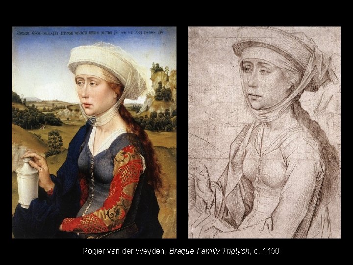 Rogier van der Weyden, Braque Family Triptych, c. 1450 