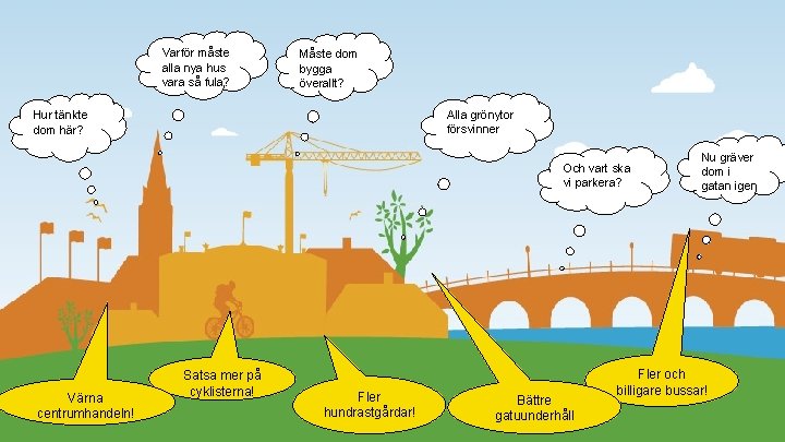 Varför måste alla nya hus vara så fula? Måste dom bygga överallt? Alla grönytor