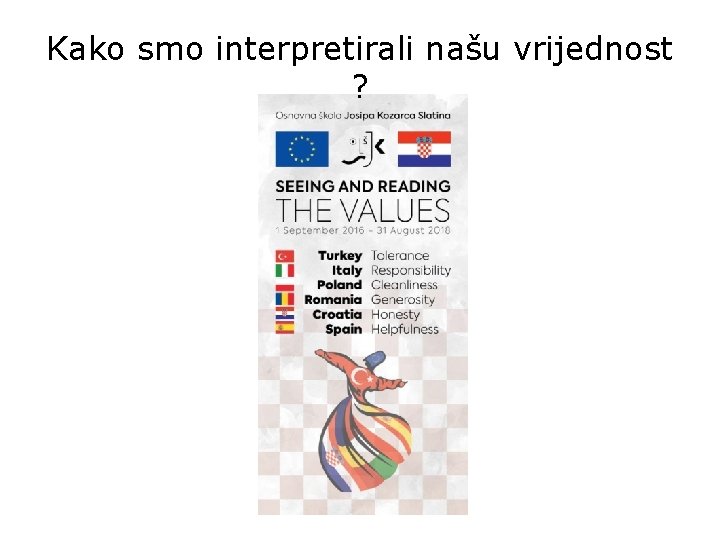 Kako smo interpretirali našu vrijednost ? 