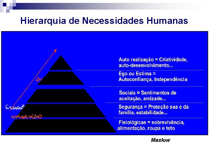 Hierarquia de Necessidades Humanas Maslow 