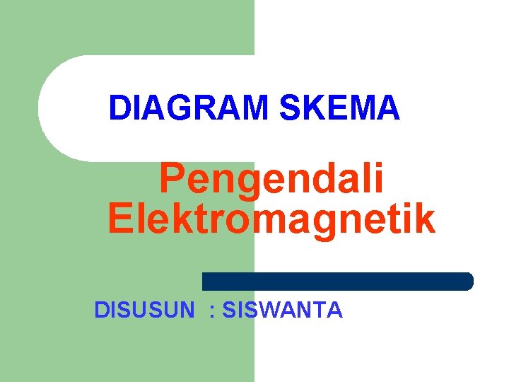 DIAGRAM SKEMA Pengendali Elektromagnetik DISUSUN : SISWANTA 