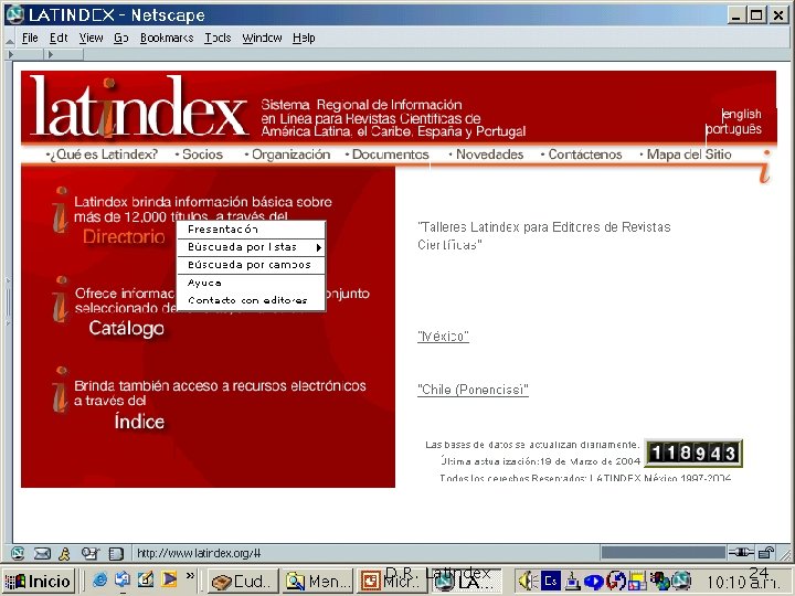 D. R. Latindex 24 