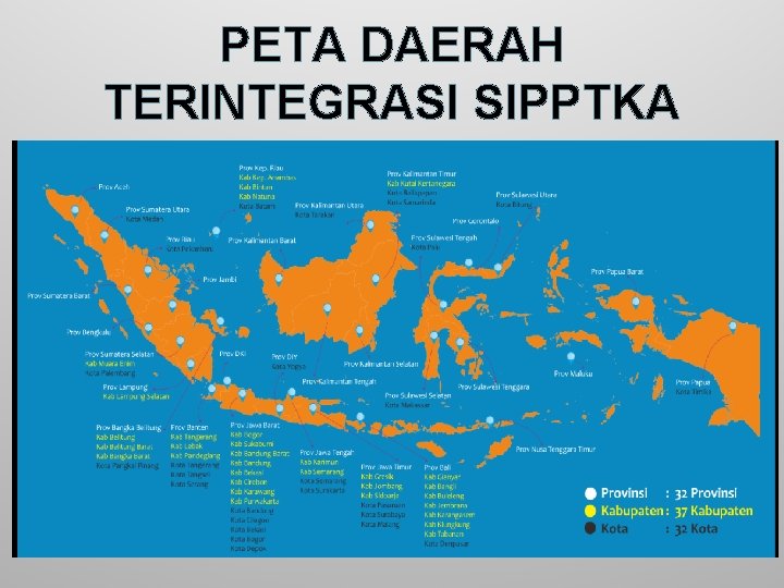 PETA DAERAH TERINTEGRASI SIPPTKA 