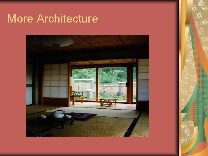 More Architecture More Architecture