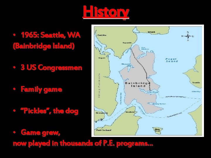 History • 1965: Seattle, WA (Bainbridge Island) • 3 US Congressmen • Family game