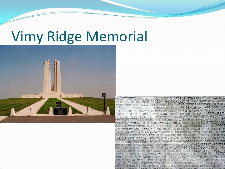 Vimy Ridge Memorial 