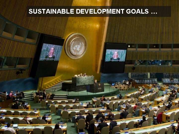 SUSTAINABLE DEVELOPMENT GOALS … 