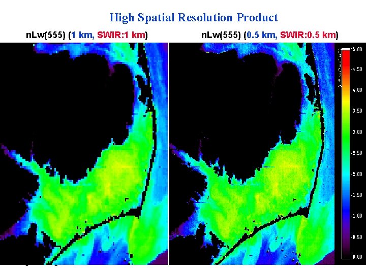 High Spatial Resolution Product n. Lw(555) (1 km, SWIR: 1 km) Menghua Wang, NOAA/NESDIS/ORA