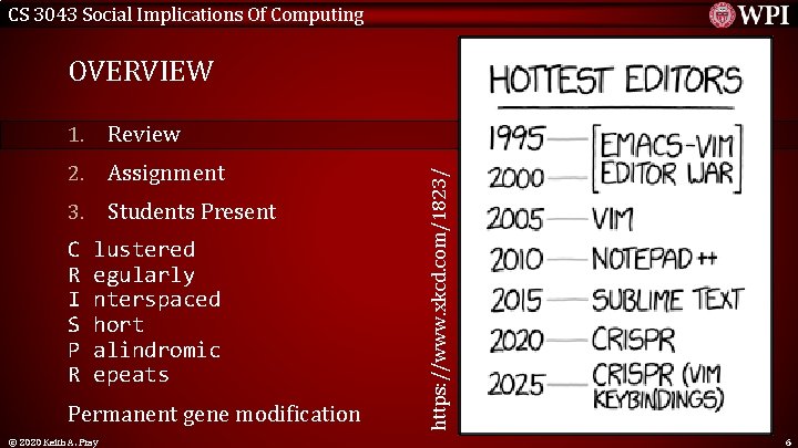 CS 3043 Social Implications Of Computing 1. Review 2. Assignment 3. Students Present C