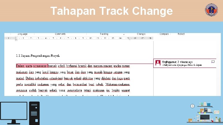 Tahapan Track Change 