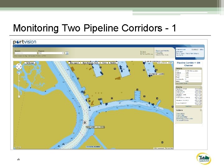 Monitoring Two Pipeline Corridors - 1 16 