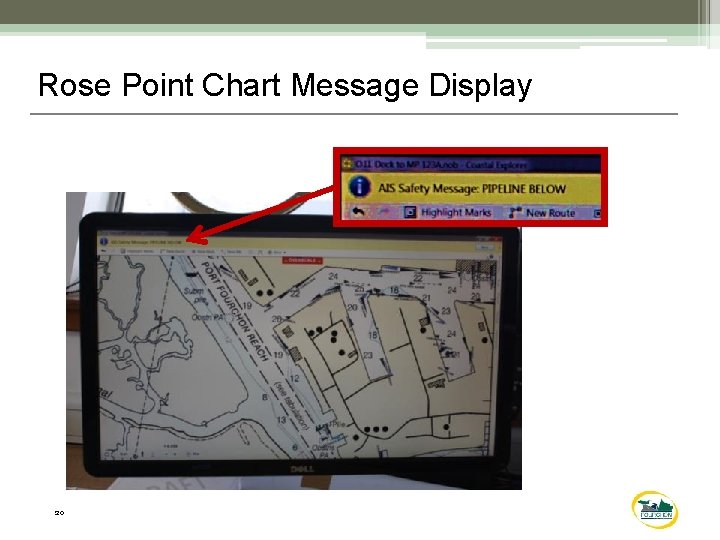 Rose Point Chart Message Display 20 