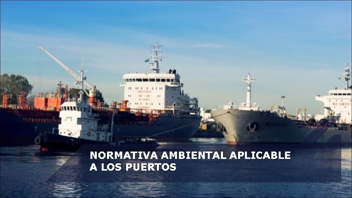 NORMATIVA AMBIENTAL APLICABLE A LOS PUERTOS 