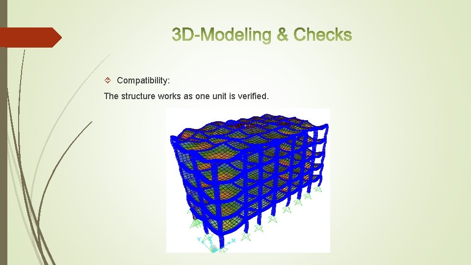  Compatibility: The structure works as one unit is verified. 