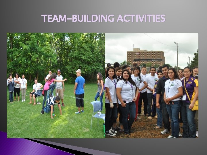 TEAM-BUILDING ACTIVITIES 