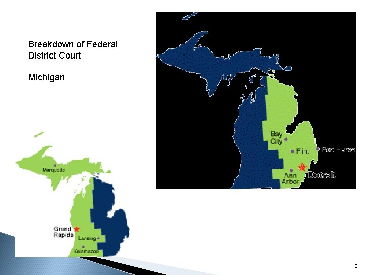 Breakdown of Federal District Court Michigan 6 