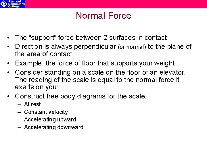 Phy 211 General Physics I Chapter 5 Force