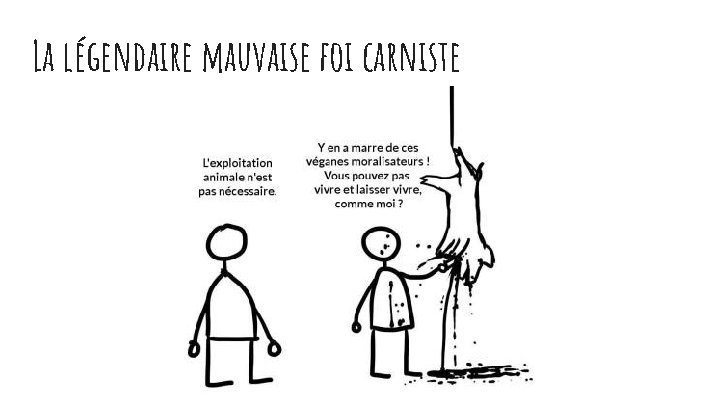 La légendaire mauvaise foi carniste 