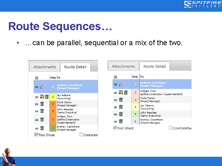 Route Sequences… • …can be parallel, sequential or a mix of the two. 