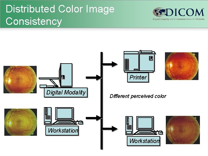 Distributed Color Image Consistency Printer Digital Modality Different perceived color Workstation 