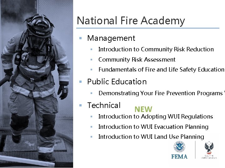 National Fire Academy § Management § Introduction to Community Risk Reduction § Community Risk