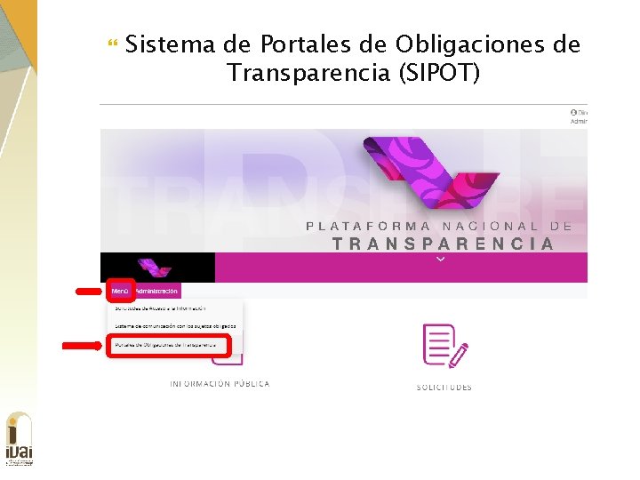  Sistema de Portales de Obligaciones de Transparencia (SIPOT) 