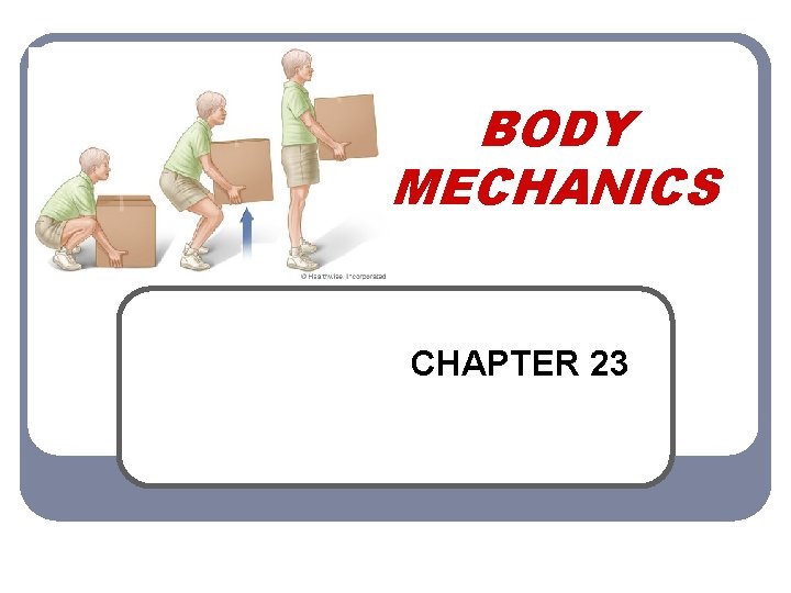 BODY MECHANICS CHAPTER 23 