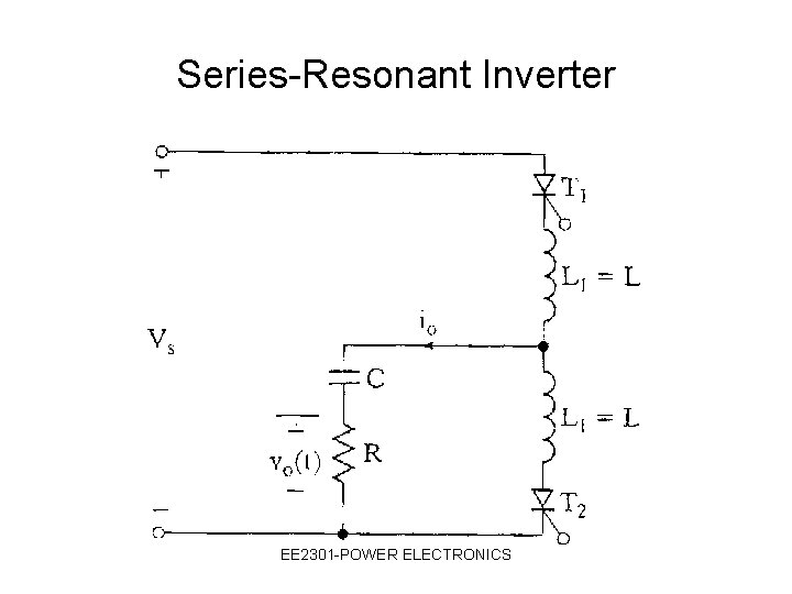 Series-Resonant Inverter EE 2301 -POWER ELECTRONICS 