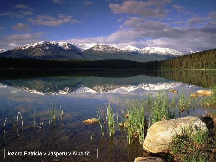 Jezero Patricia v Jasperu v Albertě 