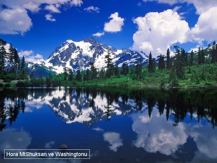 Hora Mt. Shuksan ve Washingtonu 