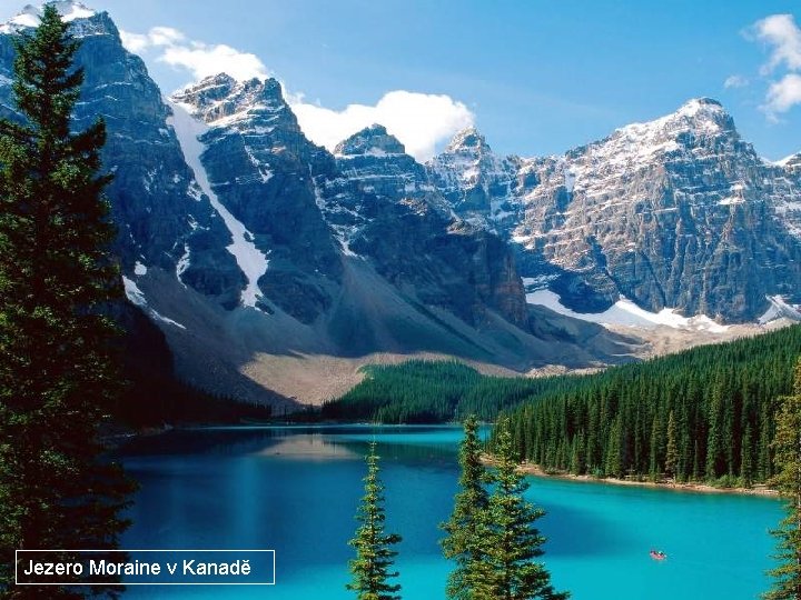 Jezero Moraine v Kanadě 