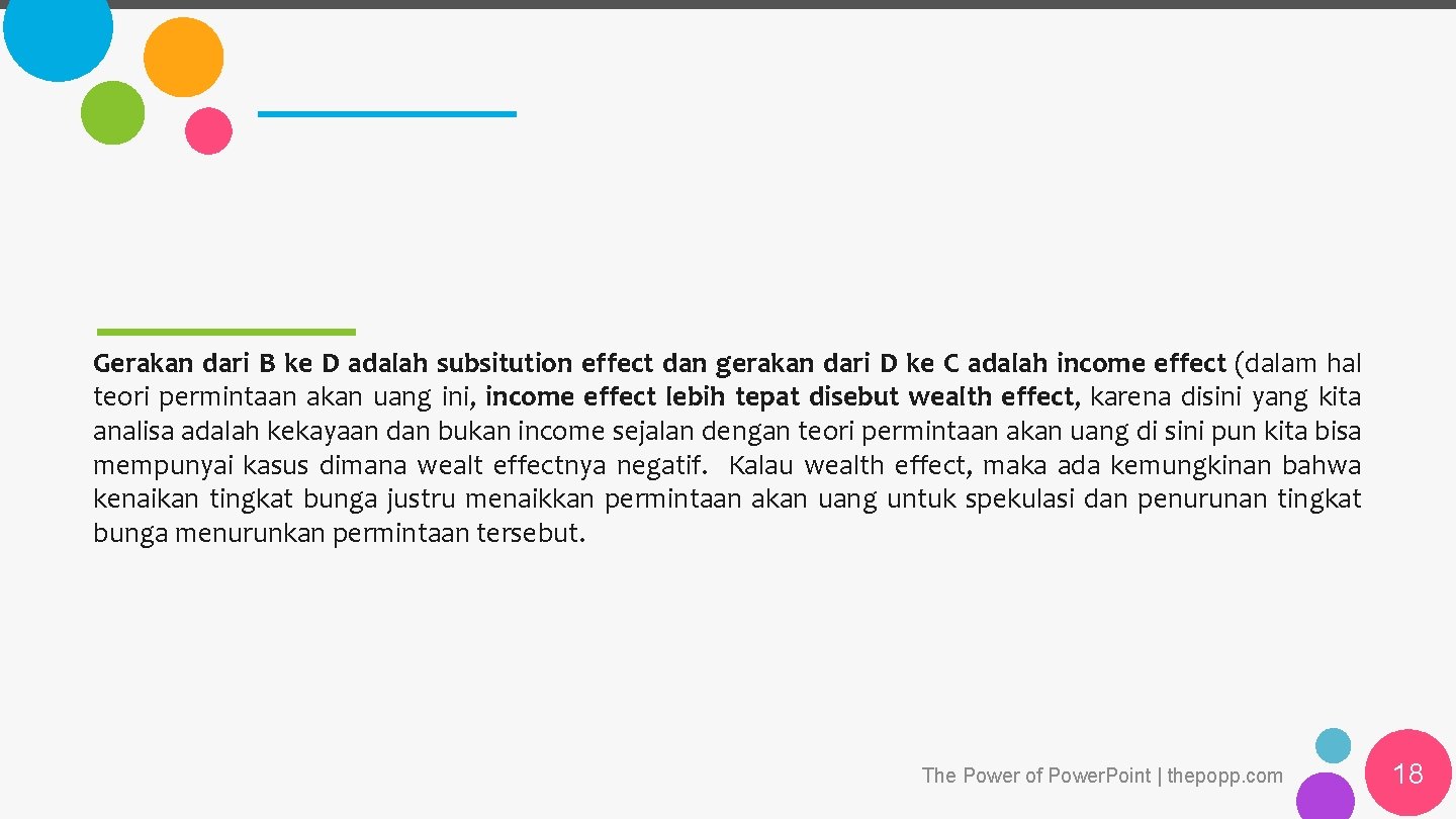 Gerakan dari B ke D adalah subsitution effect dan gerakan dari D ke C