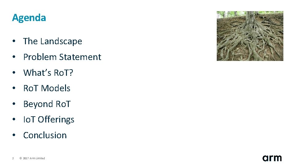 Agenda • The Landscape • Problem Statement • What’s Ro. T? • Ro. T