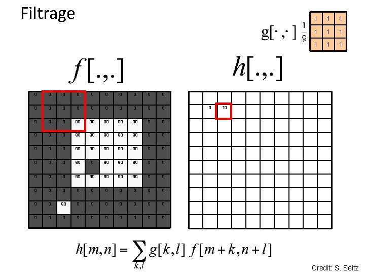 Filtrage 0 0 0 0 0 0 90 90 90 0 0 90 90