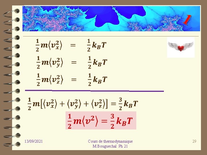 1 13/09/2021 Cours de thermodynamique M. Bouguechal Ph 21 29 