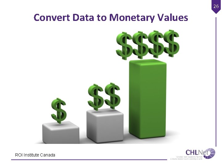 26 Convert Data to Monetary Values ROI Institute Canada 