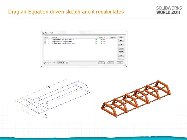 Drag an Equation driven sketch and it recalculates 