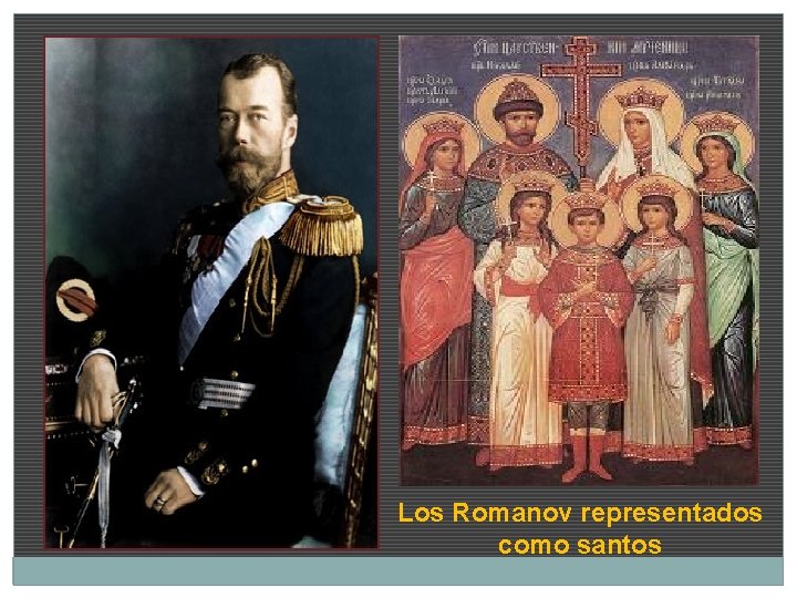 Los Romanov representados como santos 