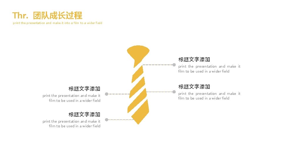 Thr. 团队成长过程 print the presentation and make it into a film to a wider