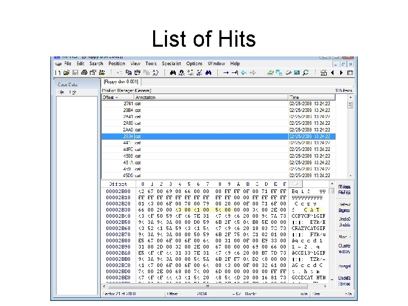 List of Hits List of Hits