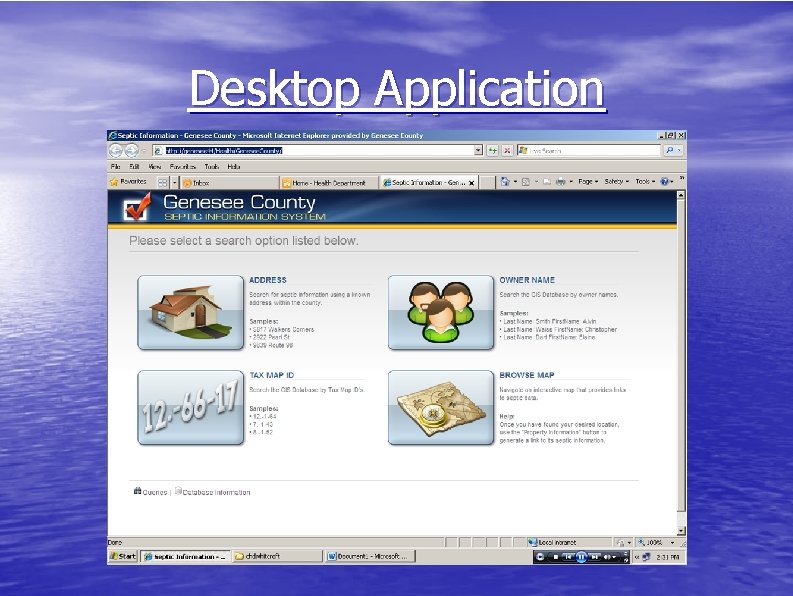 Desktop Application 