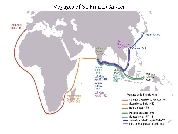 Voyages of St. Francis Xavier 22 