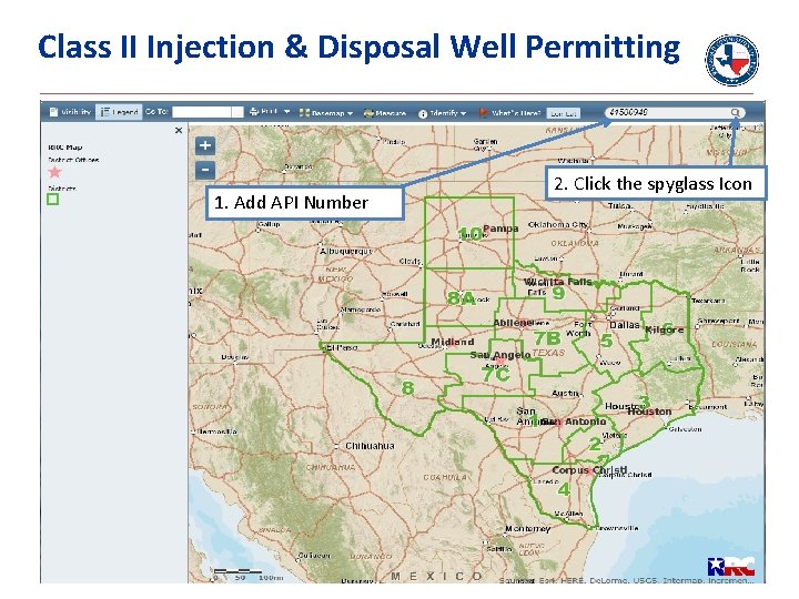 Class II Injection & Disposal Well Permitting 1. Add API Number 2. Click the