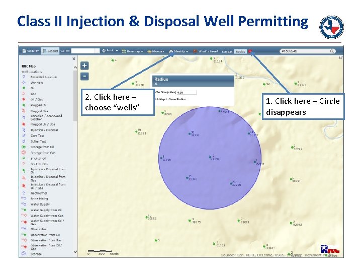 Class II Injection & Disposal Well Permitting 2. Click here – choose “wells” 1.