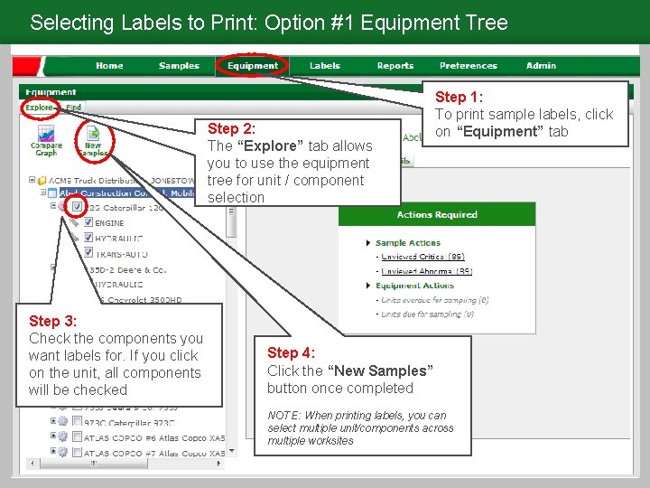 Labcheck Next Generation Quick Start Guide Label Printing